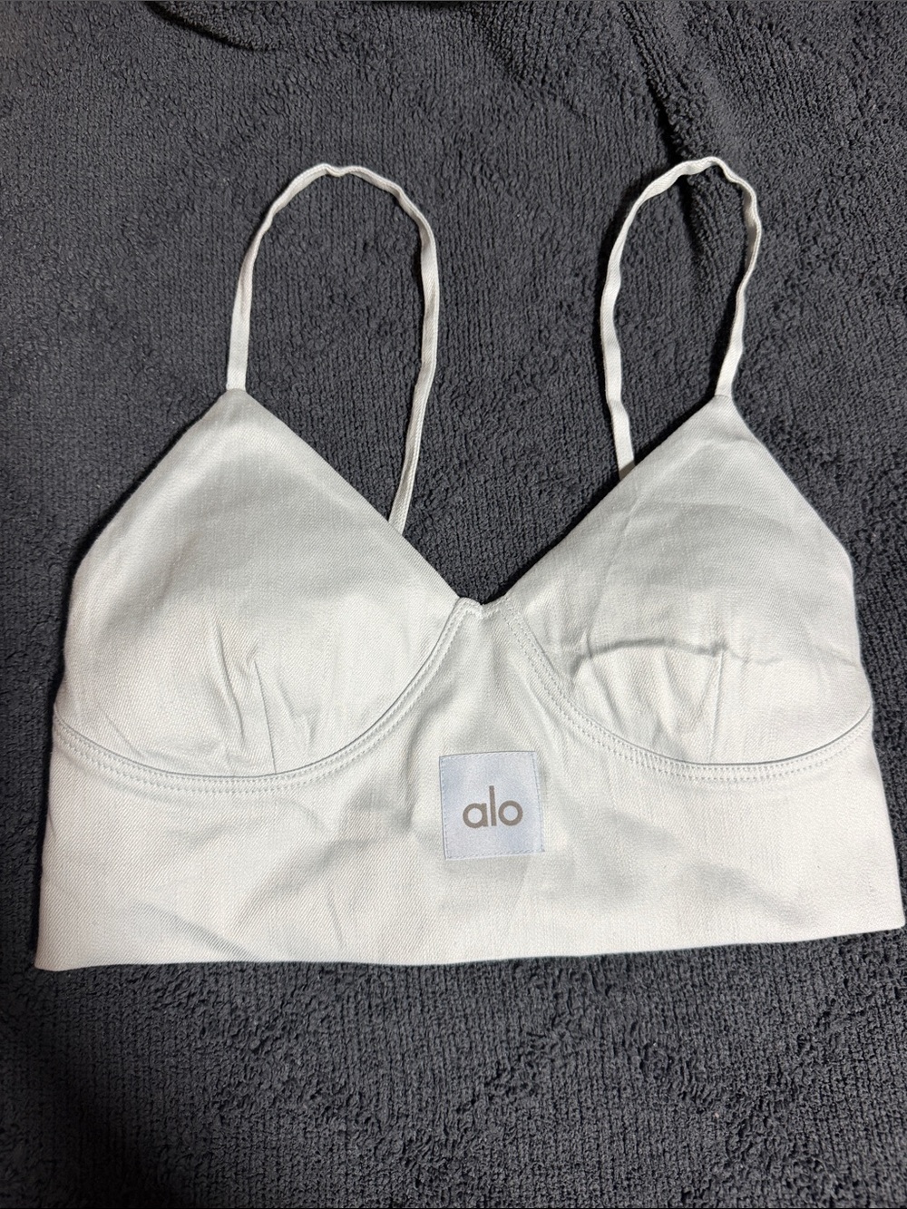 ALO Yoga light blue Bralette with Thin Straps Small